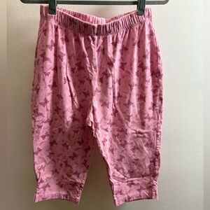 Essentials By Maggie Pink Butterfly Stretch Capri Pants 18/20W